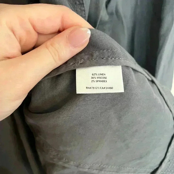 Eileen Fisher Linen Viscose Stretchnotch Collar Jacket - Picture 6 of 7